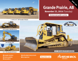 Grande Prairie, AB November 25, 2014 Unreserved public auction
