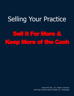 Selling Your Practice Sell It For More &amp;