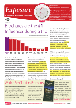 Tourism Brochure Influence & Marketing Research