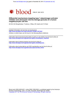 Differential mechanisms targeting type 1 plasminogen activator