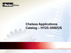 Chelsea Applications Catalog – HY25-3000/US