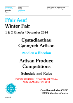 Ffair Aeaf Winter Fair Cystad