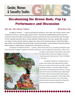 Decolonizing the Brown Body: Pop Up Performance and Discussion