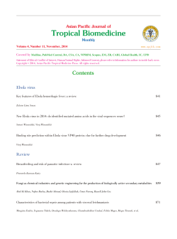Tropical Biomedicine Asian Pacific Journal of