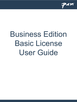 Business Edition Basic License User Guide