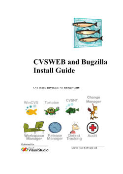 CVSWEB and Bugzilla Install Guide  2009