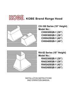 KOBE Brand Range Hood