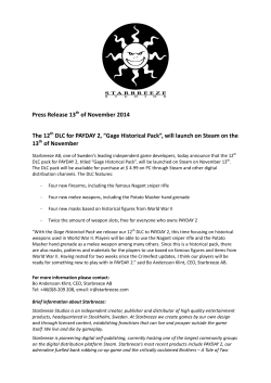Press Release 13 of November 2014 The 12