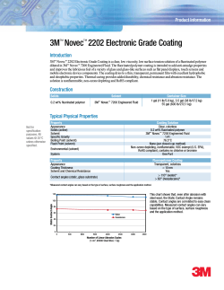 3M Novec 2202 Electronic Grade Coating Introduction