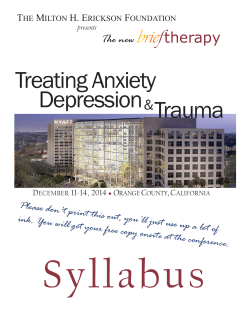 Treating Anxiety  Depression Trauma