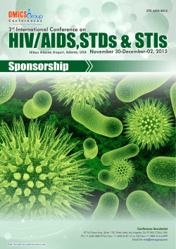 HIV/AIDS,STDs &amp; STIs Sponsorship 3 International Conference on