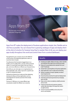 Apps from BT