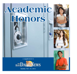 Academic Honors A supplement to Sunday, Nov. 16, 2014