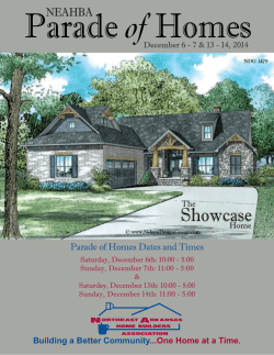 of Showcase NEAHBA Parade of Homes Dates and Times