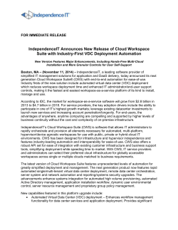 IndependenceIT Announces New Release of Cloud Workspace