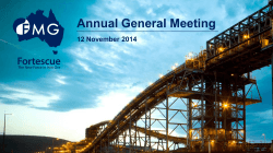 Annual General Meeting 12 November 2014