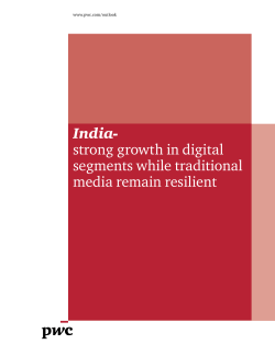 India- strong growth in digital segments while traditional media remain resilient