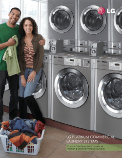LG PLATINUM COMMERCIAL LAUNDRY SYSTEMS Card- &amp; Coin-Operated Commercial