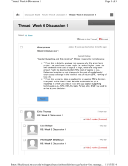 Thread: Week 6 Discussion 1 H 16 15