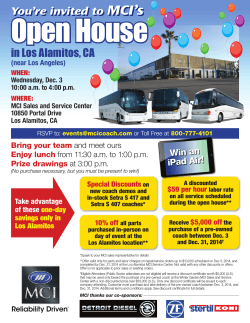 Open House MCI’s You’re invited to in Los Alamitos, CA