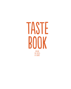 TASTE BOOK Explore thE tastes