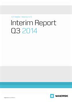 Interim  Report Q3 2014 A.P. Møller - Mærsk A/S
