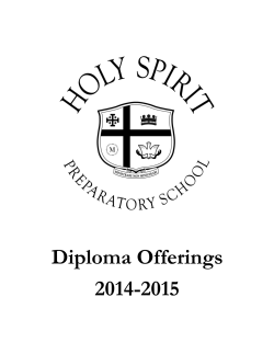 Diploma Offerings 2014-2015