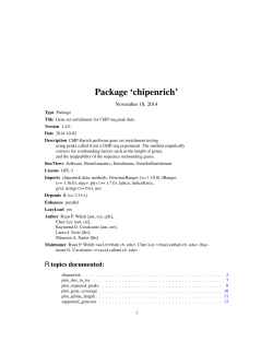 Package ‘chipenrich’ November 18, 2014