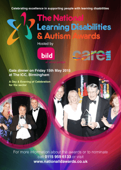 The National Learning Disabilities  &amp; Autism Awards