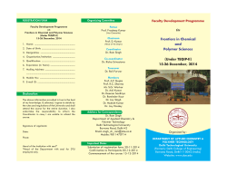 Faculty Development Programme On Prof. Pradeep Kumar Patron