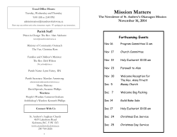 Mission Matters November 16, 2014