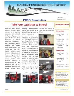 Take Your Legislator to School   FUSD Newsletter Upcoming Events
