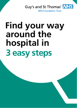 Find your way around the hospital in 3 easy steps