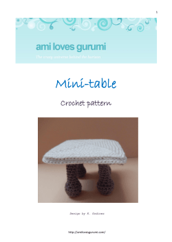 Mini-table Crochet pattern