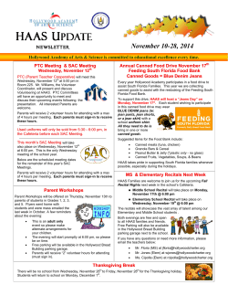 November 10-28, 2014 MS  &amp; Elementary Recitals Next Week  Parent Workshops