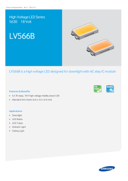 LV566B  High Voltage LED Series 5630    18 Volt