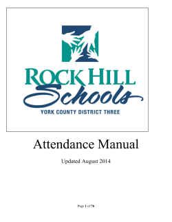 Attendance Manual  Updated August 2014 1
