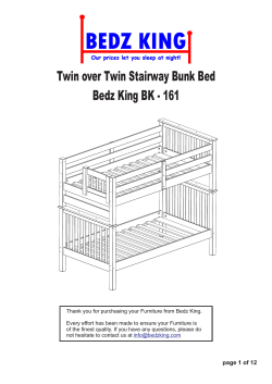 Twin over Twin Stairway Bunk Bed Bedz King BK - 161