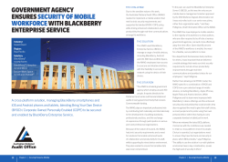 GOVERNMENT AGENCY THE CHALLENGE