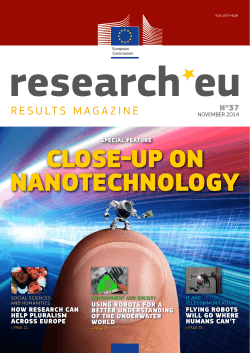 research eu CLOSE-UP ON NANOTECHNOLOGY