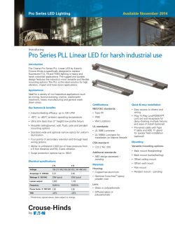 Pro Series PLL Linear LED for harsh industrial use Introducing