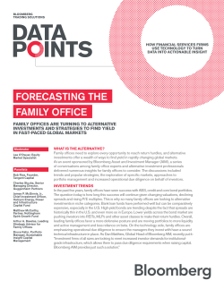 FORECASTING THE FAMILY OFFICE