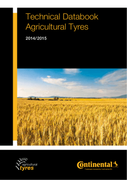Technical Databook Agricultural Tyres tyres 2014/2015