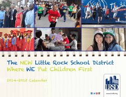 The Little Rock School District WE NEW