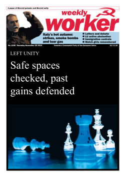 worker Safe spaces checked, past gains defended