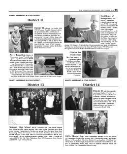 District 11 25 Certificates of Recognition: