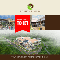 TO LET your convenient neighbourhood mall YOUR CONVENIENT NEIGHBOURHOOD MALL