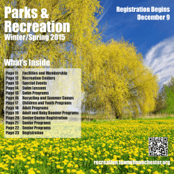 Parks &amp; Recreation What’s Inside Winter/Spring 2015