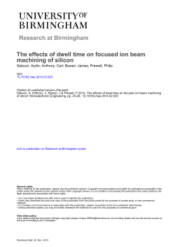 The effects of dwell time on focused ion beam