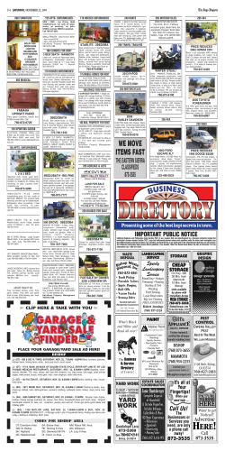 WE MOVE ITEMS FAST The easTern sierra Classifieds